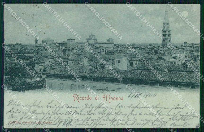 Modena Città Ricordo di Chiaro di Luna cartolina RB8833 – fronte