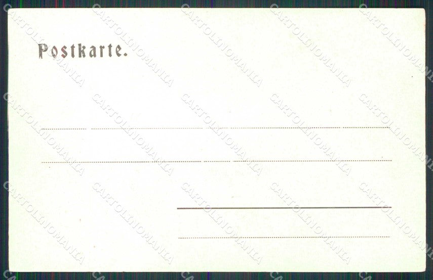 Bolzano Mals Piazza del Mercato Diligenza Stengel 20937 cartolina RB8842 – retro