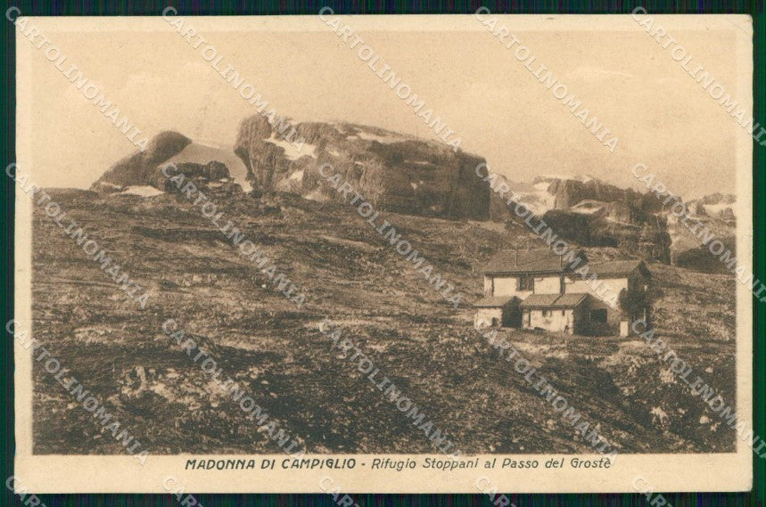 Trento Madonna di Campiglio Rifugio Stoppani Passo del Grostè cartolina RB8849 – fronte