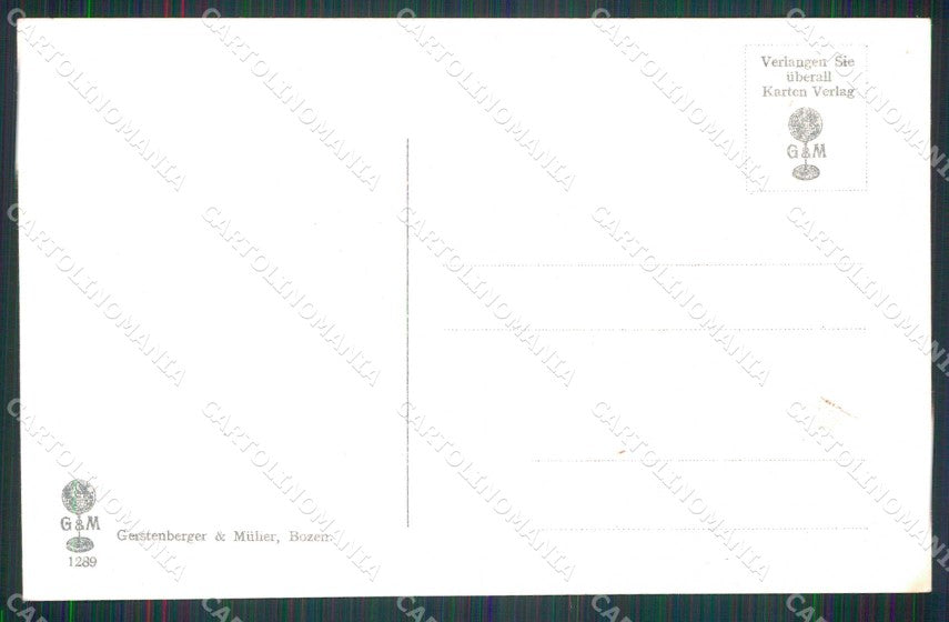 Bolzano Mals Tirolo Carretto con Buoi cartolina RB8865 – retro