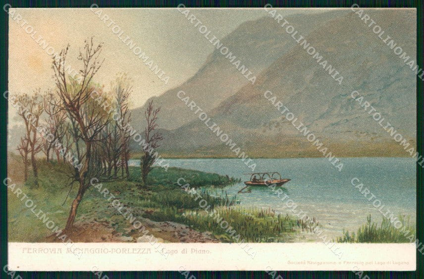 Como Menaggio Lago di Piano Barca cartolina RB8869 – fronte