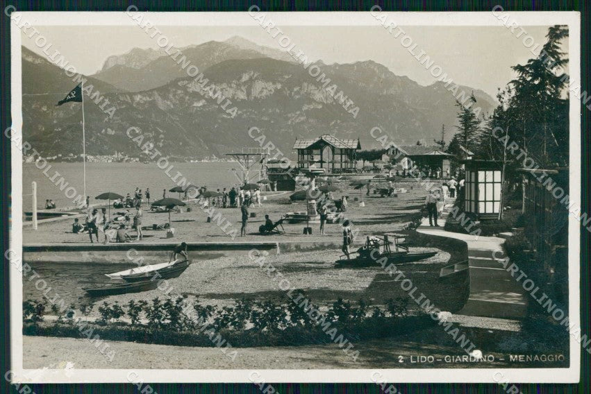 Como Menaggio Lido Giardino Foto cartolina RB8874 – fronte