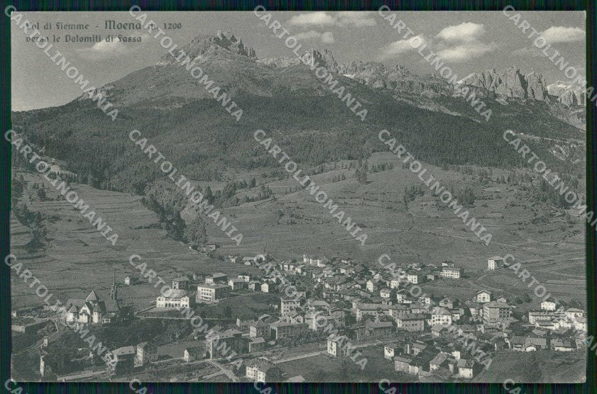 Trento Moena Val di Fiemme Brunner 59/1 cartolina RB8897 – fronte