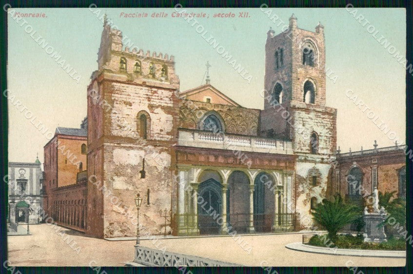 Palermo Monreale Facciata della Cattedrale Secolo XII cartolina RB8899 – fronte
