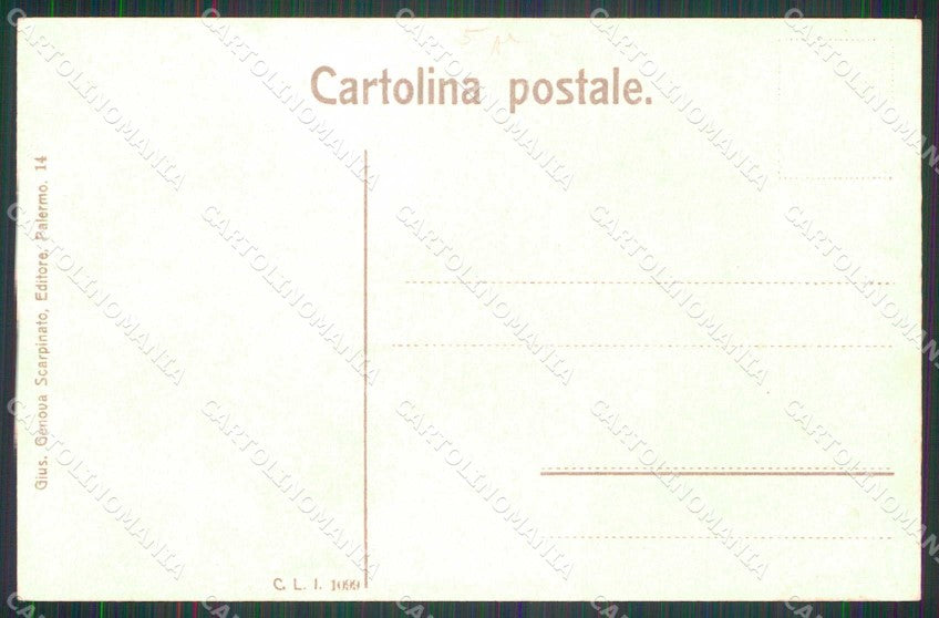Palermo Monreale Facciata della Cattedrale Secolo XII cartolina RB8899 – retro