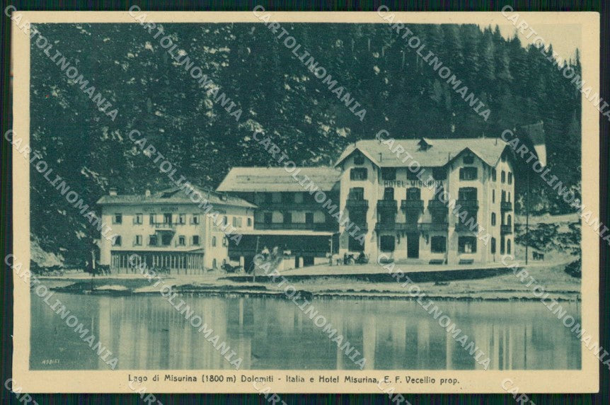 Belluno Auronzo di Cadore Misurina Lago Hotel Misurina cartolina RB8904 – fronte