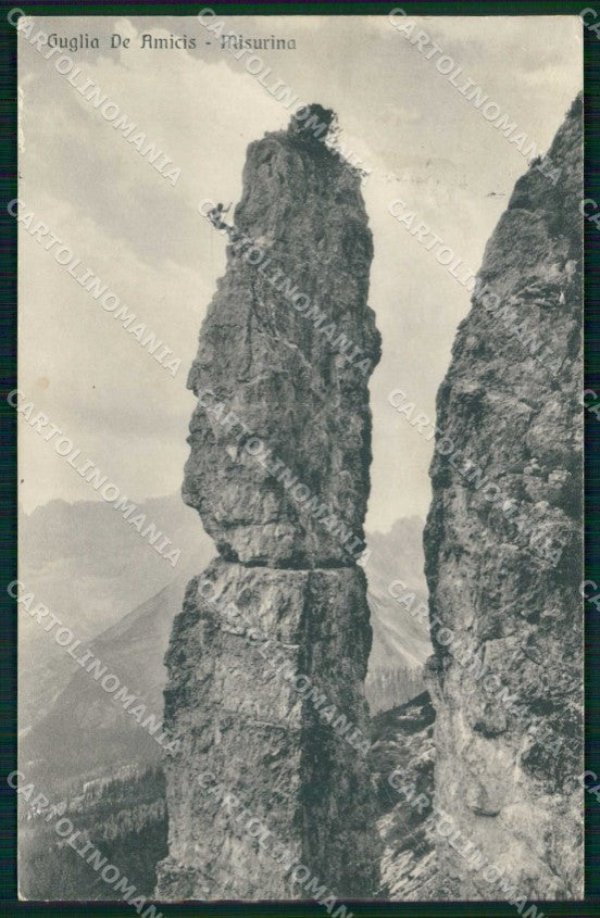 Belluno Auronzo di Cadore Misurina Guglia De Amicis Brunner cartolina RB8908 – fronte