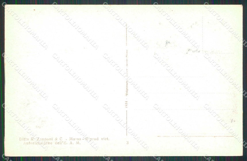 Massa Città Piazza Umberto I cartolina RB8924 – retro