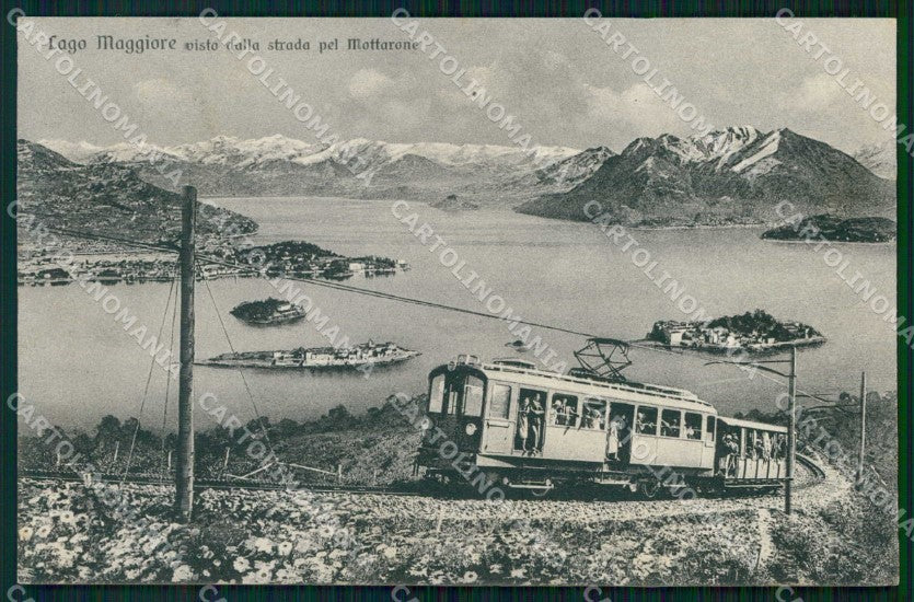 Novara Mottarone Lago Maggiore Treno Brunner 18380 cartolina RB8932 – fronte