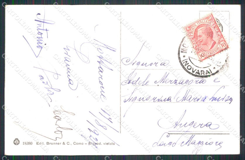 Novara Mottarone Lago Maggiore Treno Brunner 18380 cartolina RB8932 – retro