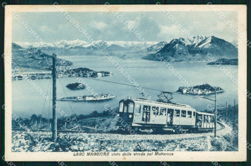 Novara Mottarone Lago Maggiore Treno Brunner 205/8 cartolina RB8936 – fronte
