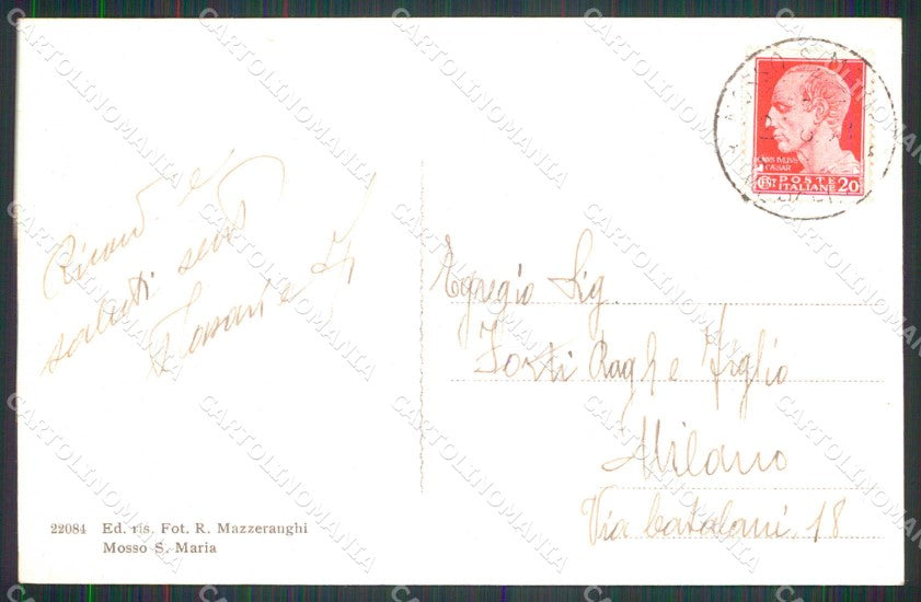 Biella Mosso Santa Maria OND Leone Garbaccio cartolina RB8939 – retro