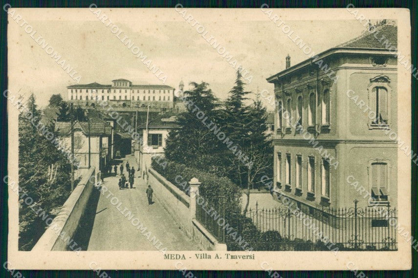 Milano Monza Meda Villa Antona Traversi cartolina RB8942 – fronte