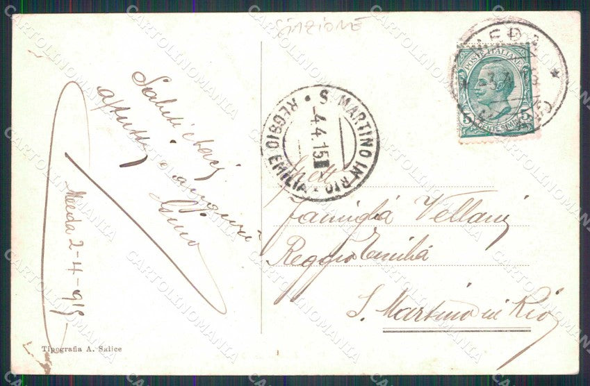 Milano Monza Meda Stazione Stabilimento Besana cartolina RB8944 – retro