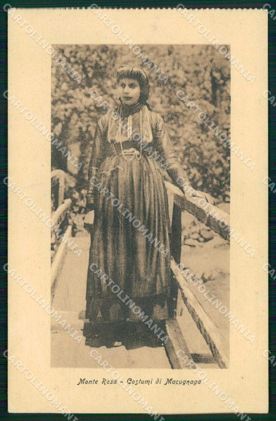 Verbania Macugnaga Monte Rosa Costumi cartolina RB8946 – fronte