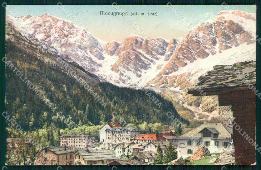 Verbania Macugnaga Brunner 18287 PIEGHINA cartolina RB8948 – fronte