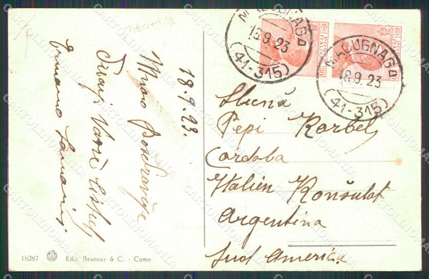 Verbania Macugnaga Brunner 18287 PIEGHINA cartolina RB8948 – retro