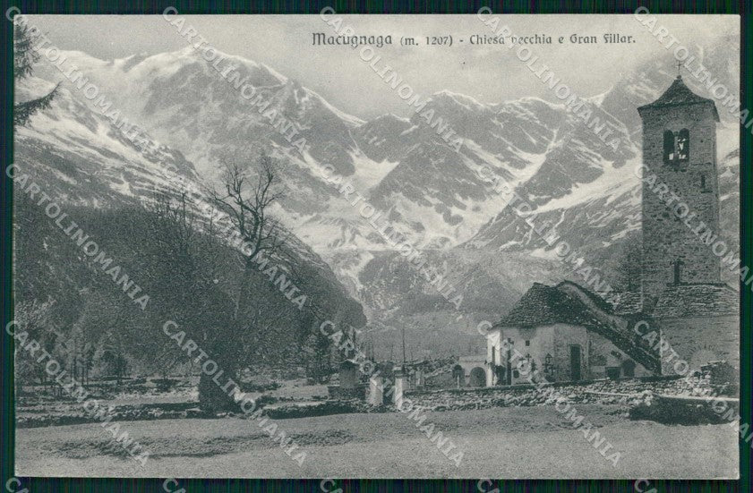 Verbania Macugnaga Chiesa Vecchia Gran Fillar Brunner 18286 cartolina RB8949 – fronte