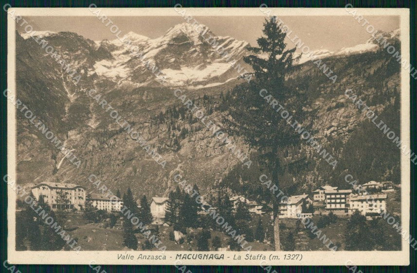 Verbania Macugnaga Valle Anzasca Staffa cartolina RB8952 – fronte