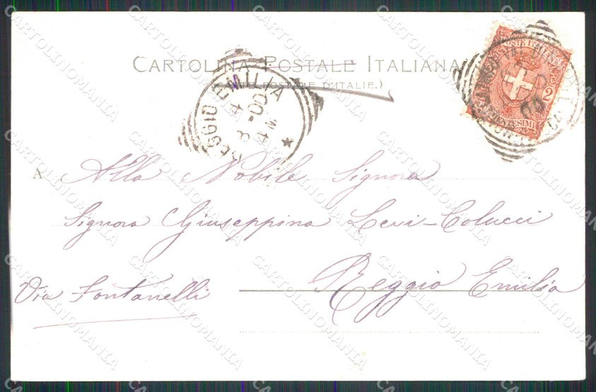Pistoia Montecatini Terme Chiesa del Carmine Castello cartolina RB8958 – retro