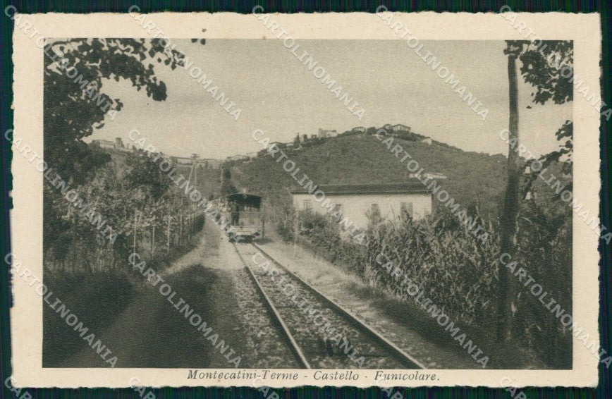 Pistoia Montecatini Terme Castello Funicolare cartolina RB8960 – fronte