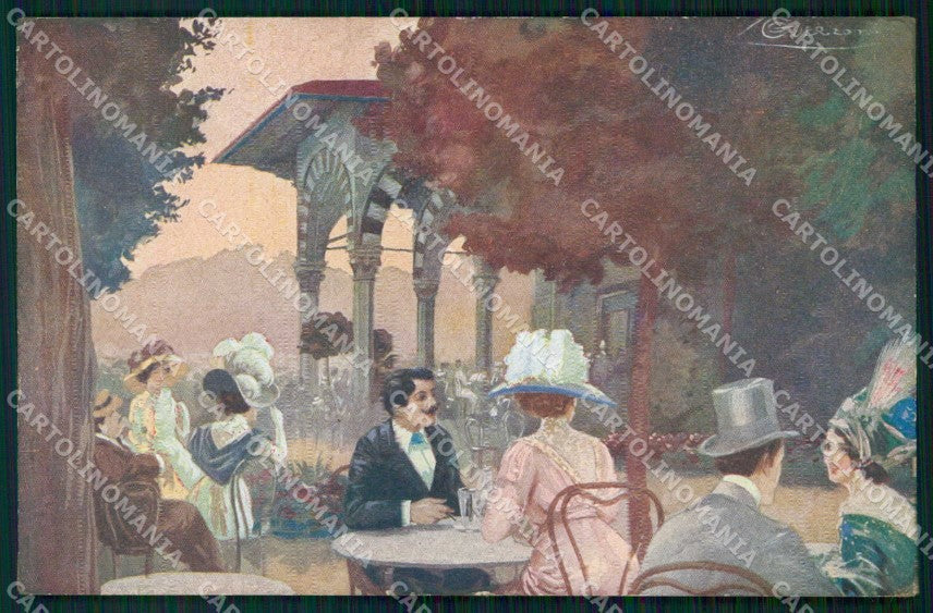 Pistoia Montecatini Terme Bagni Dame Guerzoni cartolina RB8962 – fronte