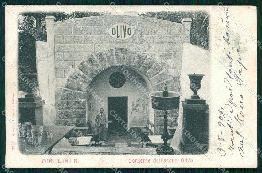 Pistoia Montecatini Terme Sorgente dell'Acqua Olivo cartolina RB8966 – fronte