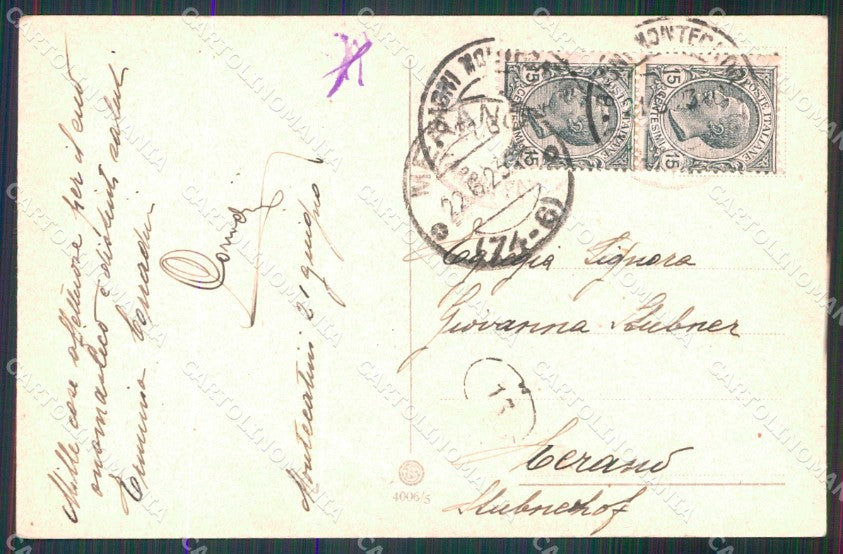 Pistoia Montecatini Terme Via Vitt Emanuele Hotel Scannavini cartolina RB8969 – retro