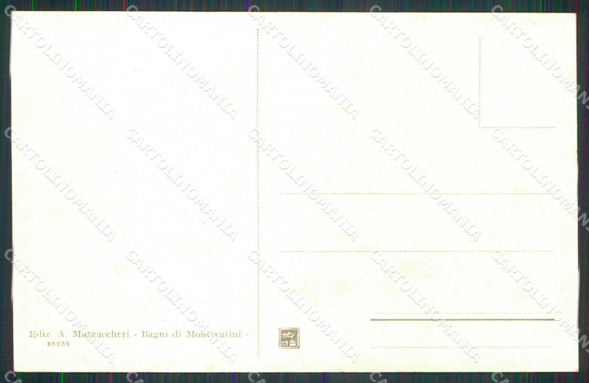 Pistoia Montecatini Terme Albergo Ercolini Hotel Savi cartolina RB8976 – retro