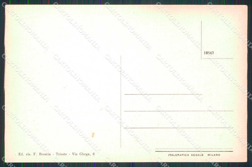 Gorizia Monfalcone Via Romano Moise Automobile cartolina RB9000 – retro