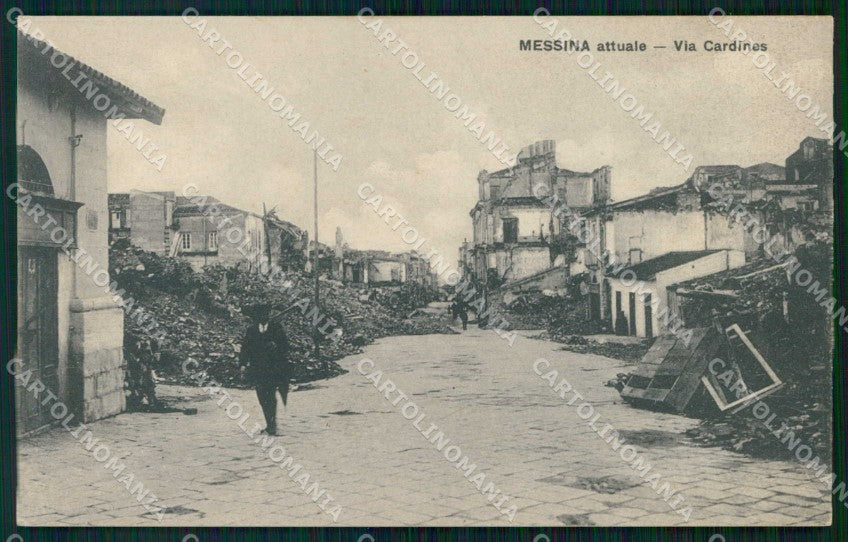 Messina Città Via Cardines cartolina RB9004 – fronte