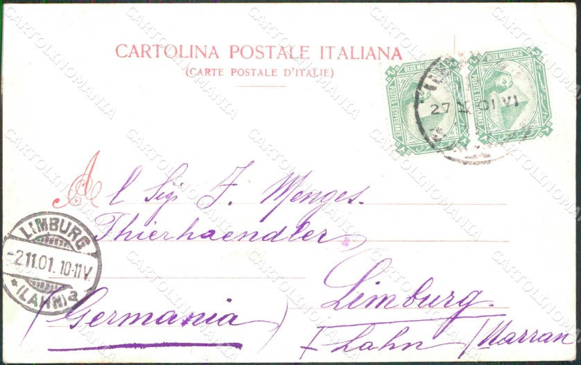 Messina Città Piazza del Duomo Fontana cartolina RB9009 – retro