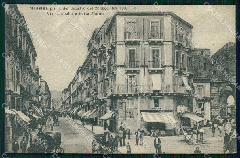 Messina Città Via Garibaldi Porta Marina Alterocca 25193 cartolina RB9013 – fronte