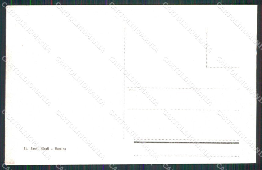 Messina Città Piazza Duomo dopo il Terremoto cartolina RB9014 – retro