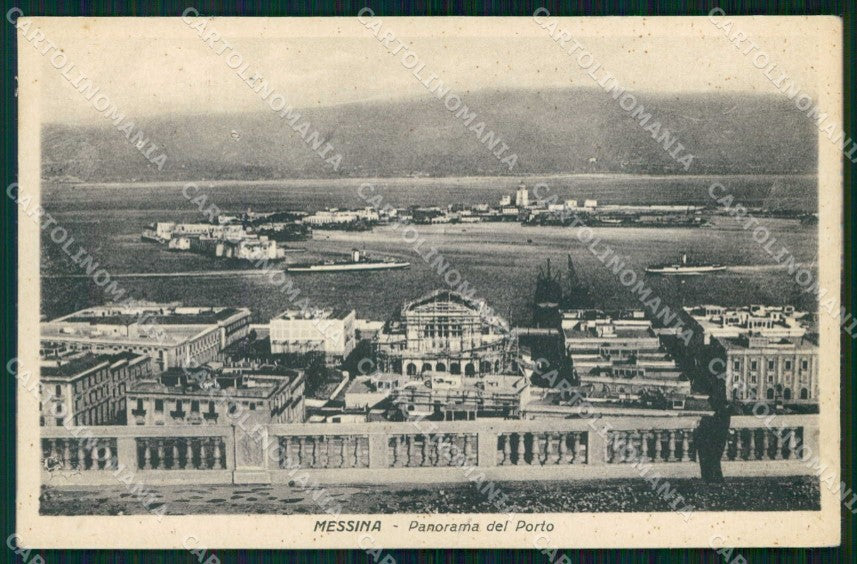 Messina Città Porto Navi cartolina RB9015 – fronte