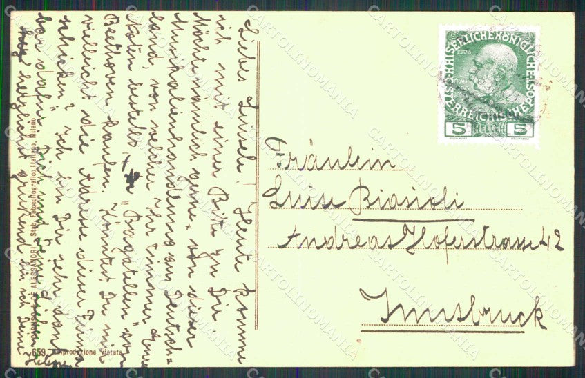Messina Città Terremoto Dicembre 1908 Via Placida Morti cartolina RB9021 – retro