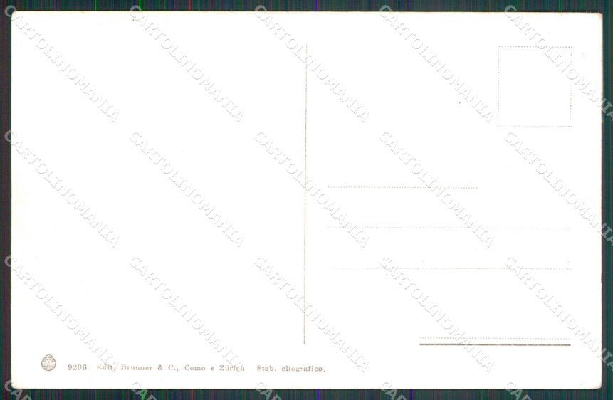 Messina Città Camera di Commercio Brunner 9206 cartolina RB9026 – retro