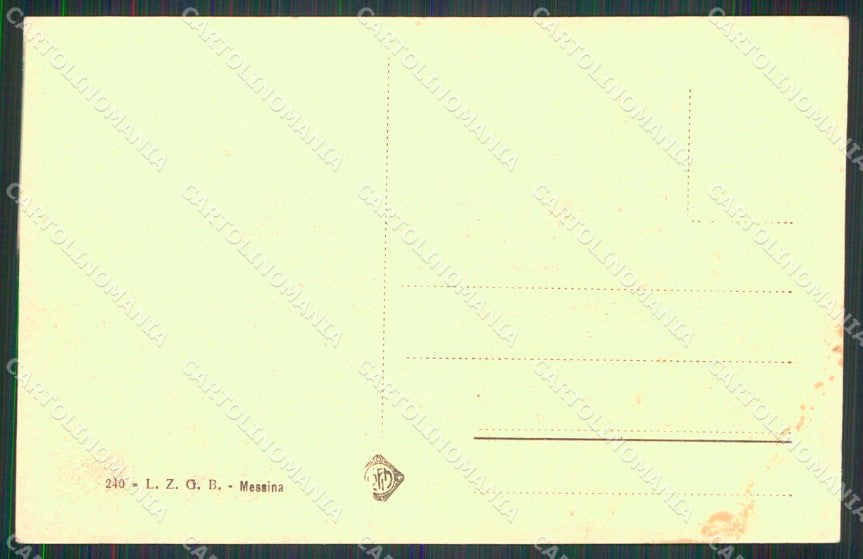 Messina Città Pontile Ferry Boats cartolina RB9041 – retro