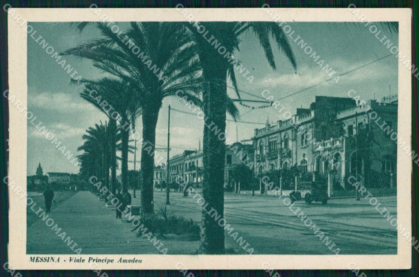 Messina Città Viale Principe Amedeo Automobile cartolina RB9042 – fronte