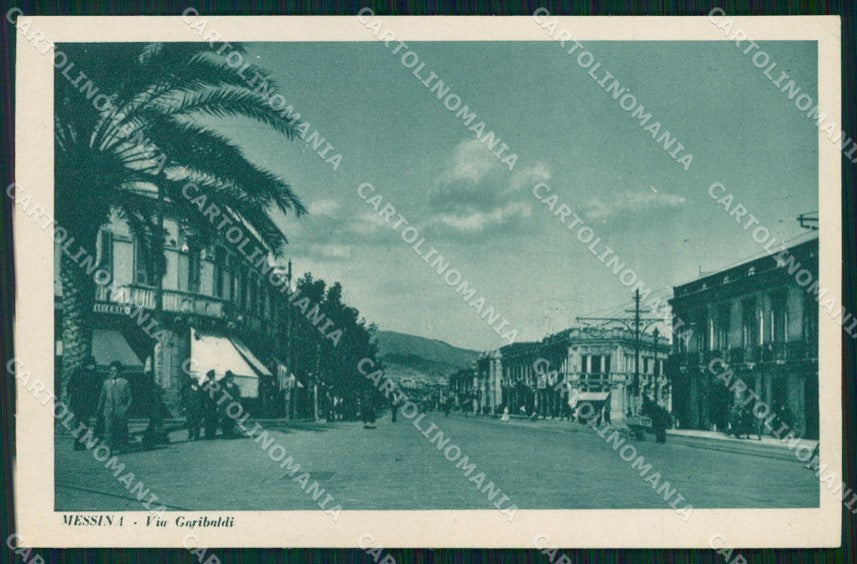 Messina Città Via Garibaldi cartolina RB9043 – fronte