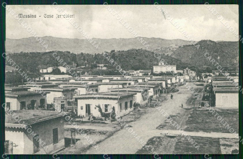 Messina Città Case Ferrovieri Alterocca 22784 cartolina RB9044 – fronte
