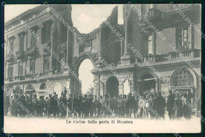 Messina Città Rovine della Porta Alterocca 2150 cartolina RB9051 – fronte