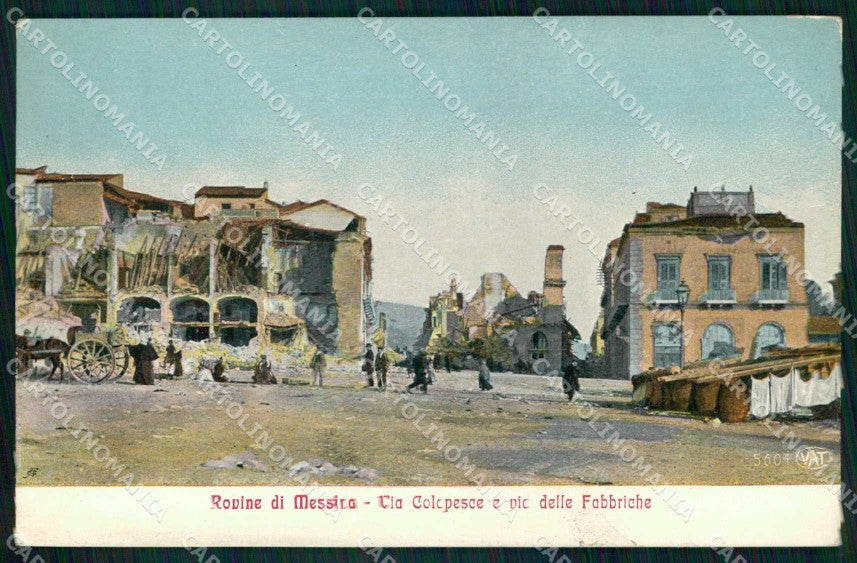 Messina Città Via Colapesce e delle Fabbriche Alterocca 5601 cartolina RB9055 – fronte
