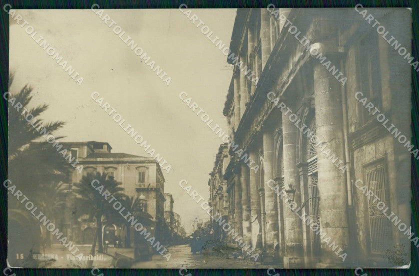 Messina Città Via Garibaldi Foto cartolina RB9056 – fronte