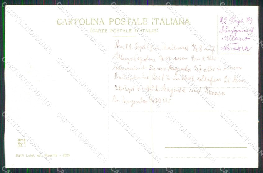 Milano Magenta cartolina RB9062 – retro