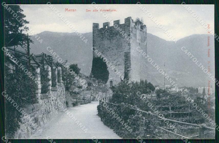 Bolzano Merano Torre delle Polveri cartolina RB9070 – fronte