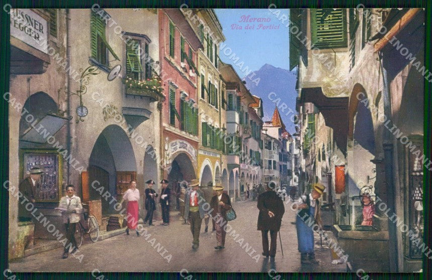 Bolzano Merano Via dei Portici Carabinieri Franzl 510/6 cartolina RB9098 – fronte