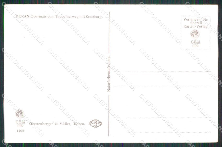 Bolzano Merano Maia Alta cartolina RB9099 – retro