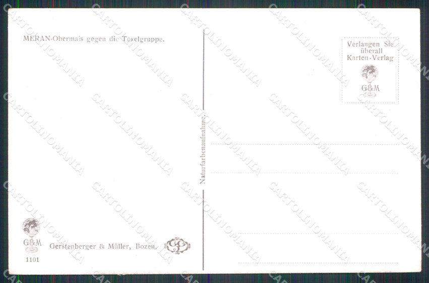 Bolzano Merano Maia Alta cartolina RB9100 – retro
