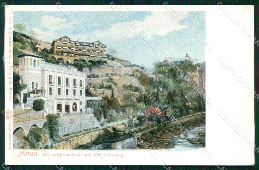 Bolzano Merano Passeggiata Gilf Franzl 2395 cartolina RB9116 – fronte